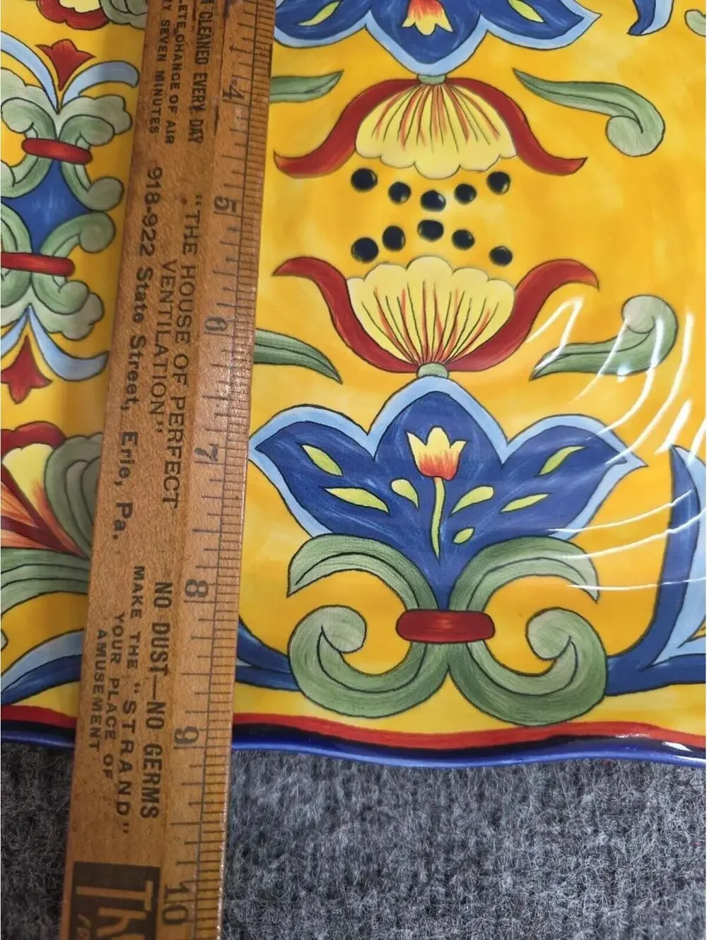 Yellow Talavera Square Luncheon/ Salad Plates 9